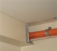Attach Wall Flange to Pipe Enclosure and Hang