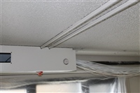Exposed Cable and Fire Protection being Concealed with Soffi-Steel® Concealment System