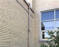 Exterior exposed pipes