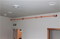 Exposed Fire Sprinkler Pipe